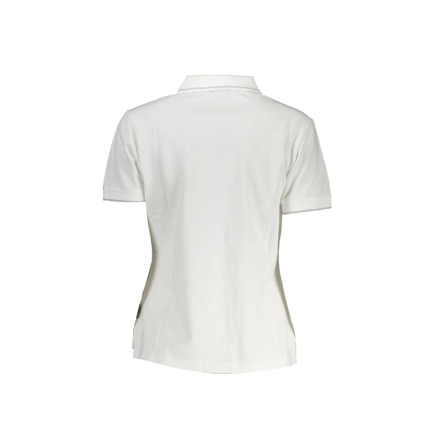 Napapijri Polo Maniche Corte Donna Bianca Ricamo bianco - vista 2
