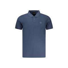 Boss Polo Maniche Corte Uomo Blu Ricamo