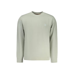 Boss Long Sleeve Sweatshirt Men Green Logo