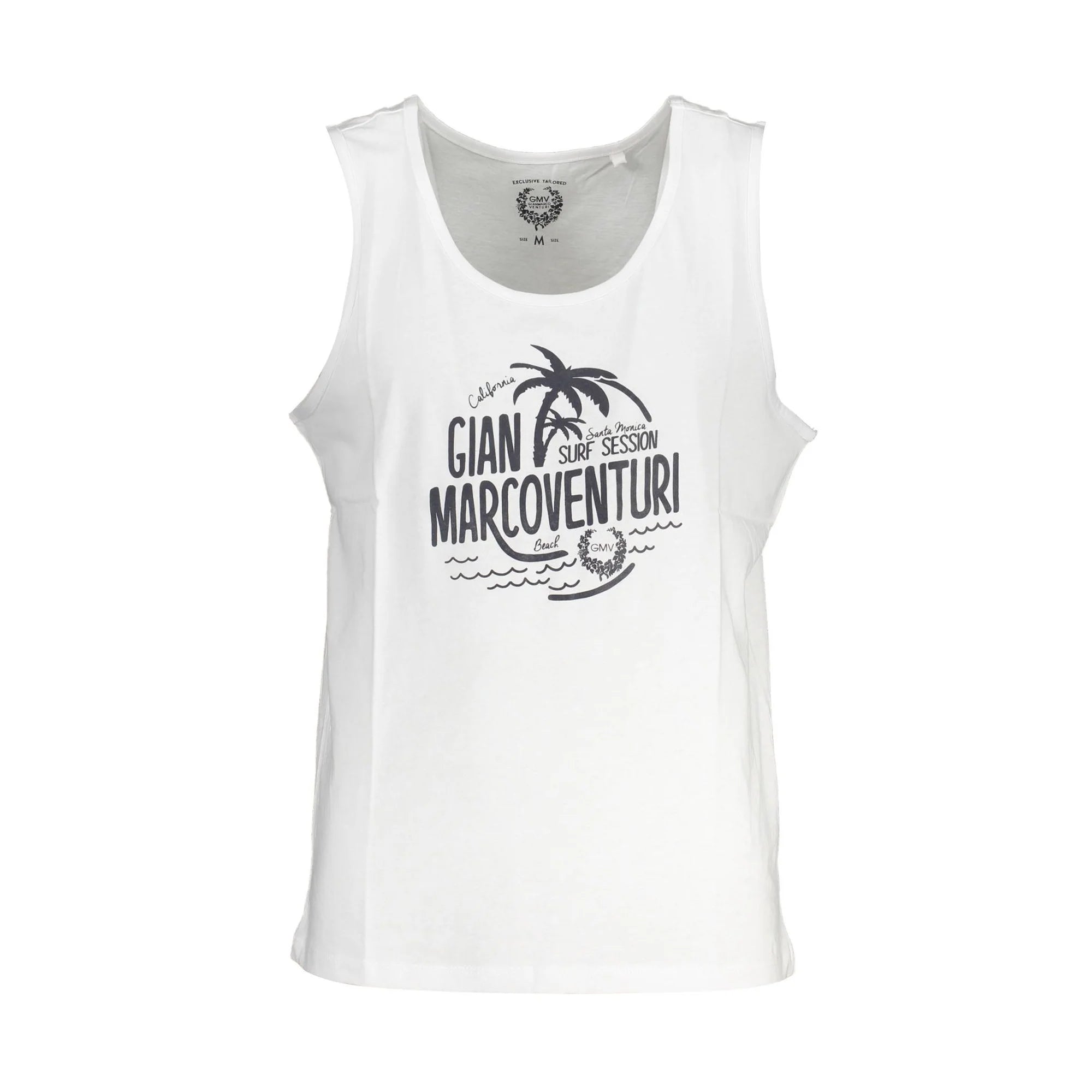 GIAN MARCO VENTURI CANOTTA UOMO BIANCO