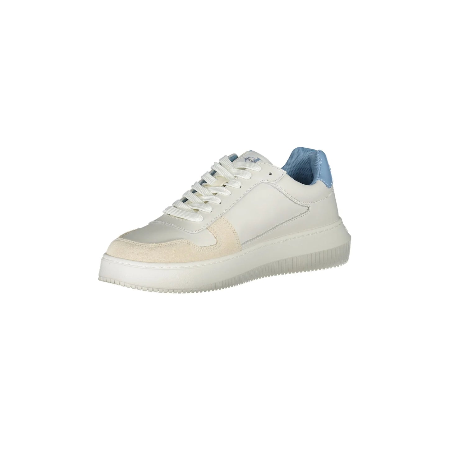 CALVIN KLEIN Scarpe Sportive Uomo Bianche con Dettagli a Contrasto Sneakers bianco - vista 3