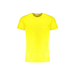 Trussardi T-Shirt Μανίκια Κοντά Ανδρική Κίτρινη Εκτύπωση Λογότυπο