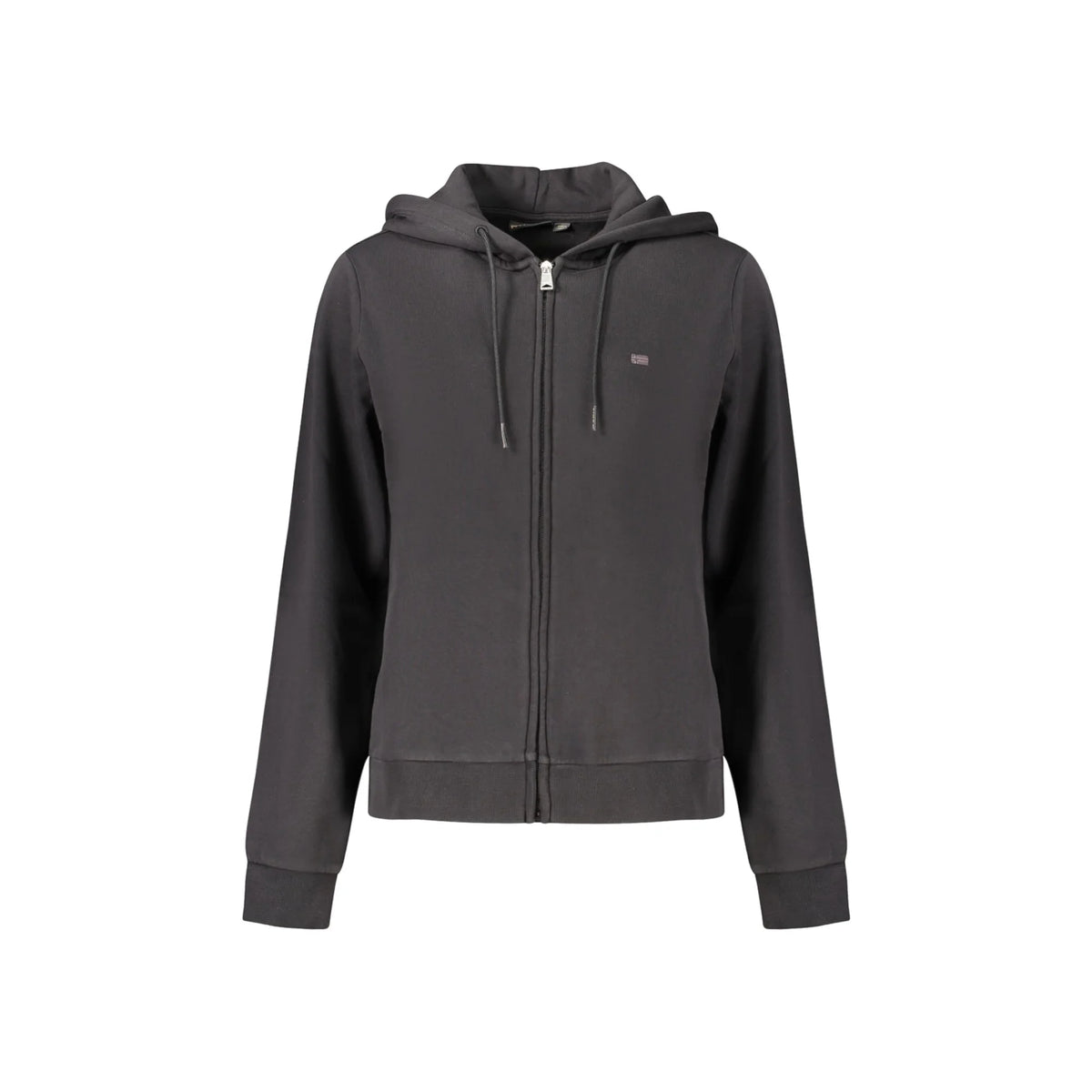 NAPAPIJRI FELPA CON ZIP DONNA NERO