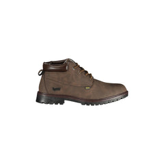 Gas Ankle Boots Men Brown Logo Print