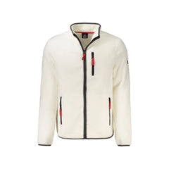 Norway 1963 Men's Sweatshirt White Zip Pockets Logo Application