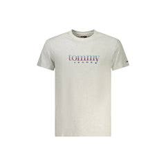 Tommy Hilfiger Short Sleeve T-Shirt Men Gray Logo Print