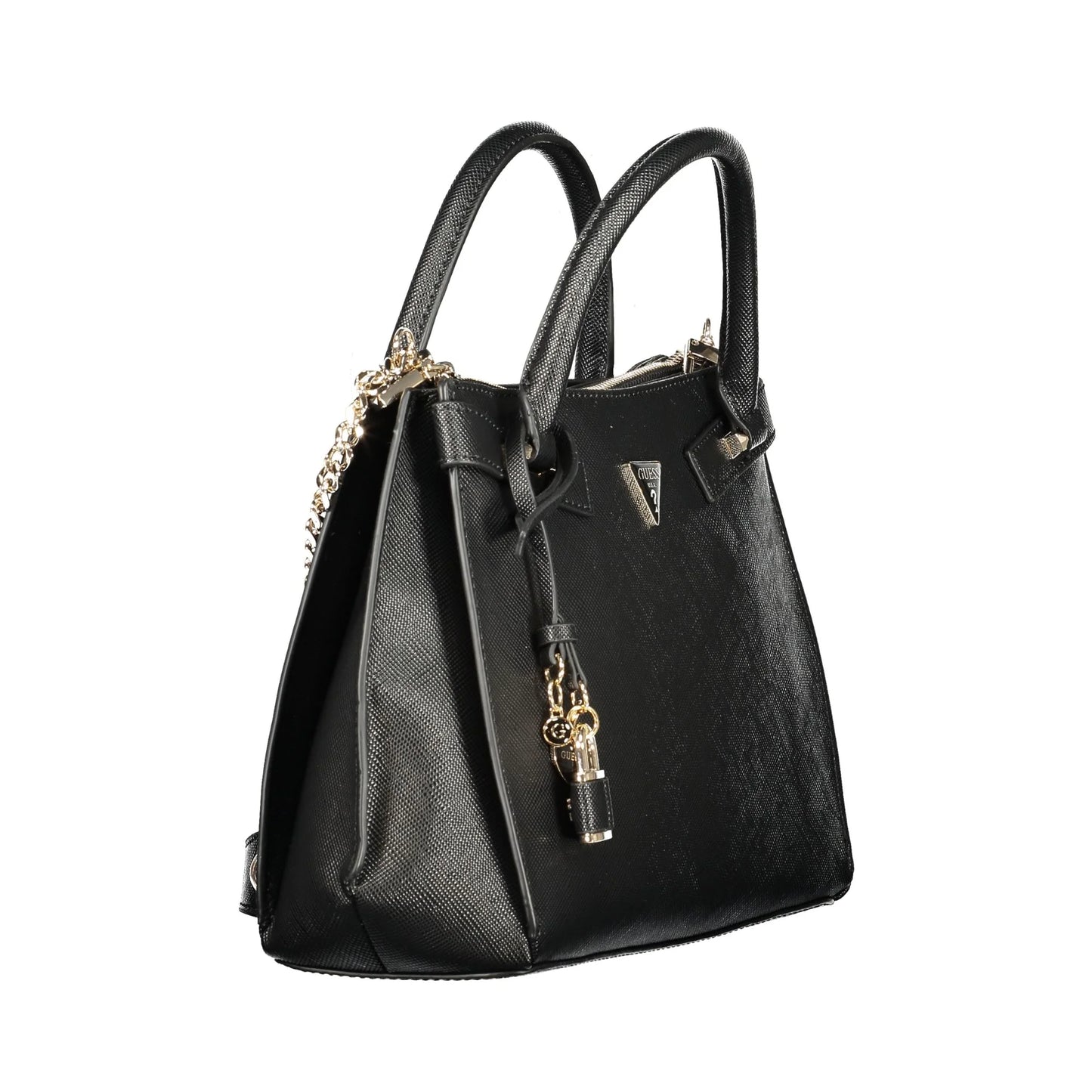 Guess Jeans Borsa a Tracolla Donna Nera Logo Borse nero - vista 3