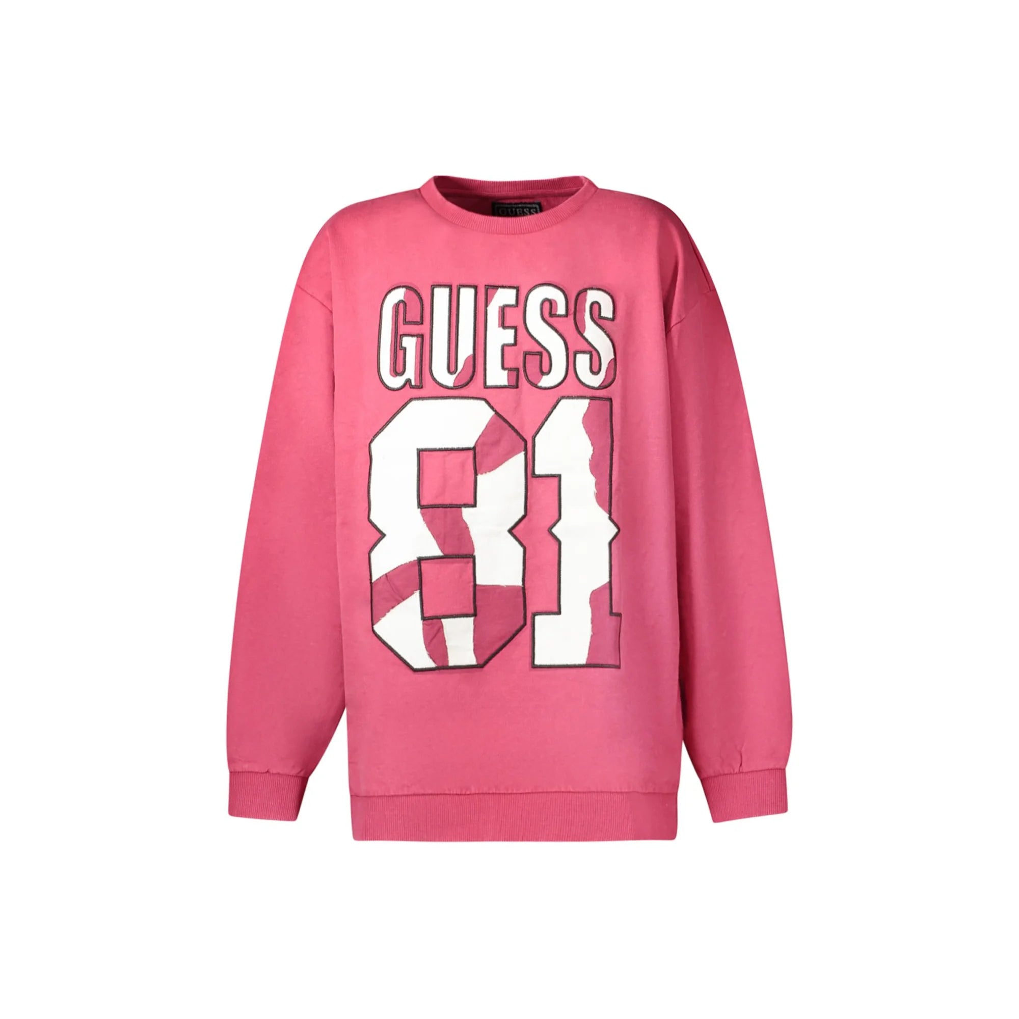 GUESS JEANS FELPA SENZA ZIP BAMBINO ROSSO