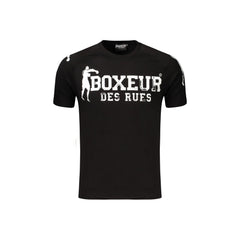 Boxeur Des Rues T-Shirt Maniche Corte Uomo Nera Stampa Logo