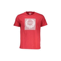 Gian Marco Venturi T-Shirt Maniche Corte Uomo Rossa Stampa
