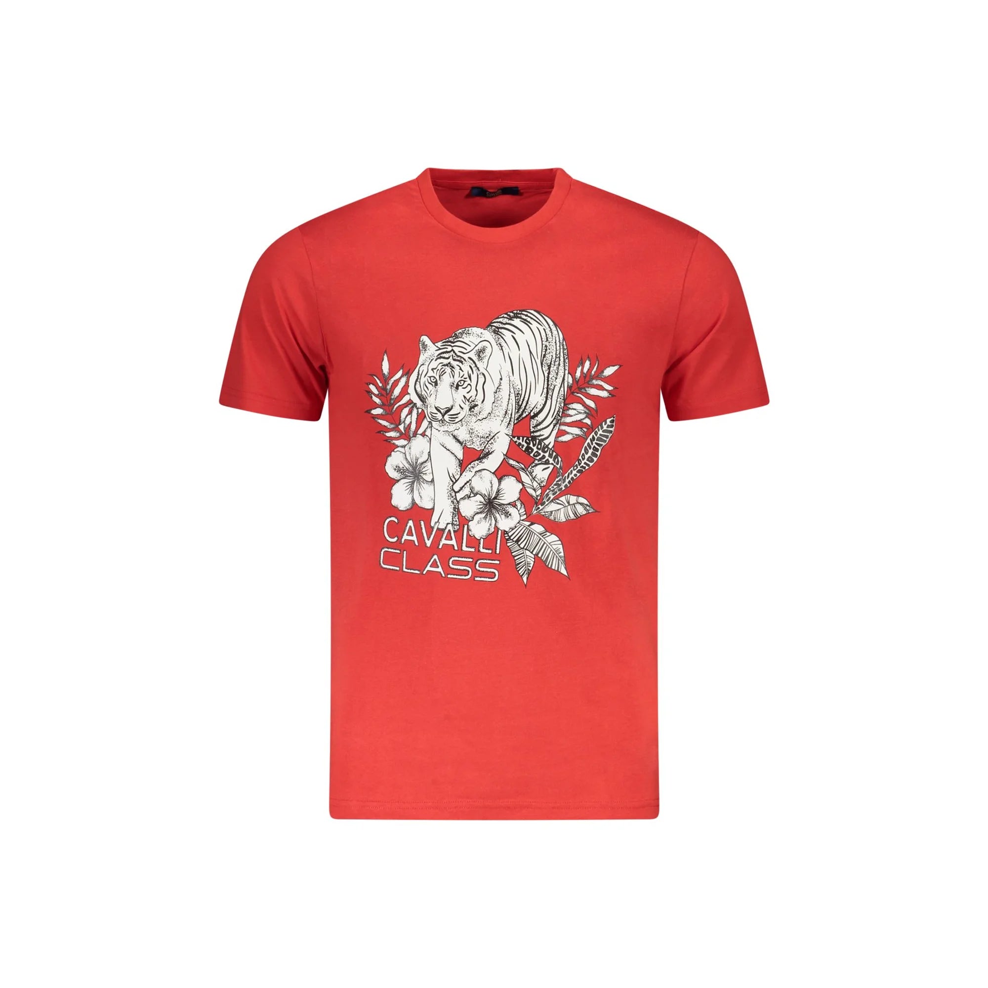 Cavalli Class T-Shirt Maniche Corte Uomo Rossa Stampa Rosso - foto prodotto
