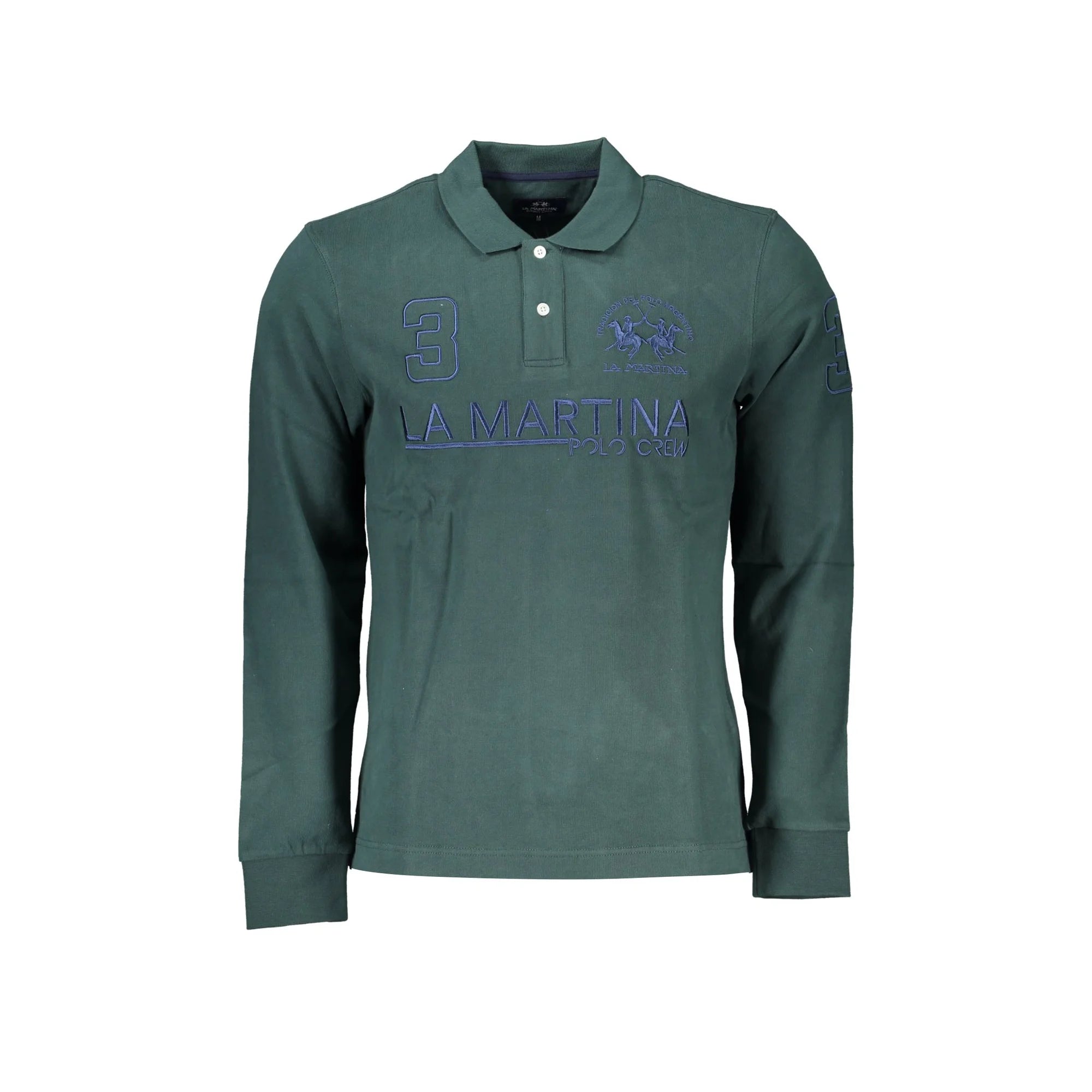 LA MARTINA POLO MANICHE LUNGHE UOMO VERDE