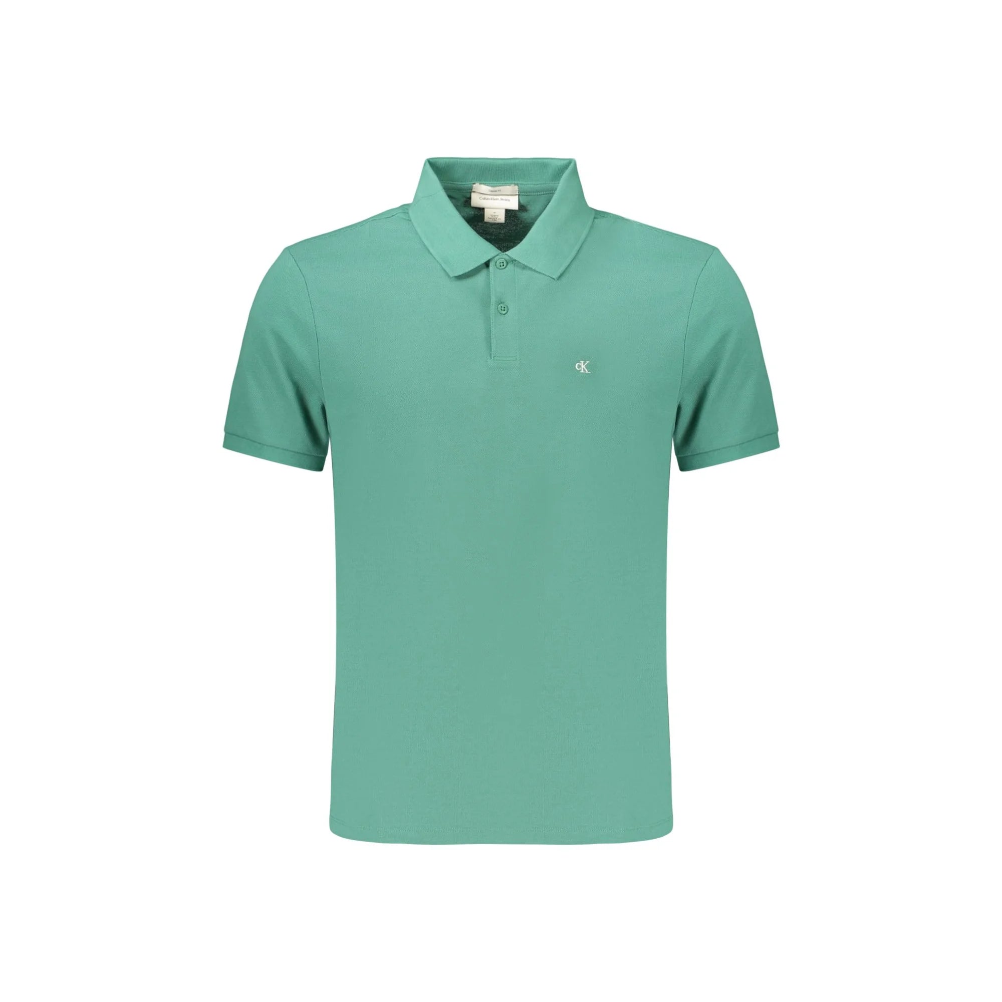 CALVIN KLEIN POLO MANICHE CORTE UOMO VERDE
