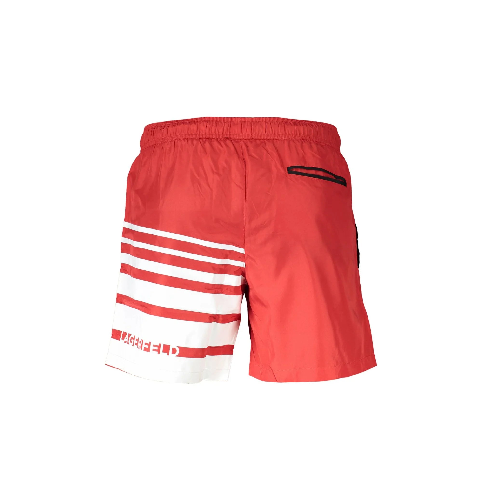 Karl Lagerfeld Beachwear Costume da Mare Uomo Rosso Stampa Logo - vista 2