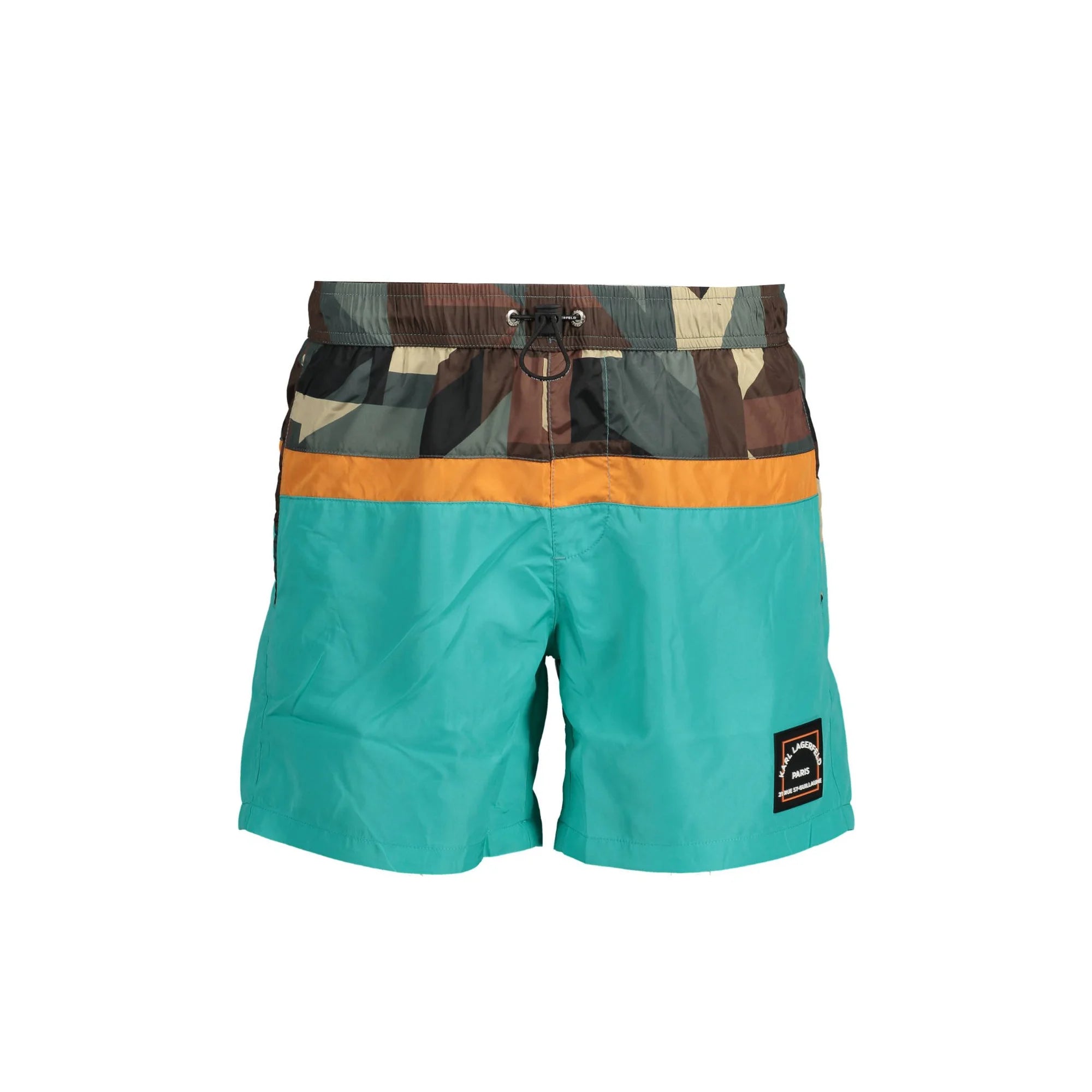 KARL LAGERFELD BEACHWEAR COSTUME PARTE SOTTO UOMO VERDE