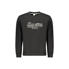 Pepe Jeans Φούτερ Μακρυμάνικο Ανδρικό Μαύρο Με Λογότυπο