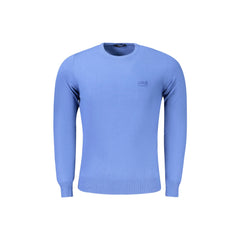 Cavalli Class Maglia Uomo Blu Girocollo con Logo