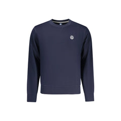 North Sails Felpa Uomo Blu Girocollo Garzata Logo