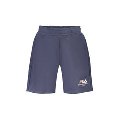 Fila Short Pantaloni Tuta Corto Uomo Blu Ricamo