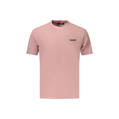 Napapijri T-Shirt Manga Curta Homem Rosa Estampada