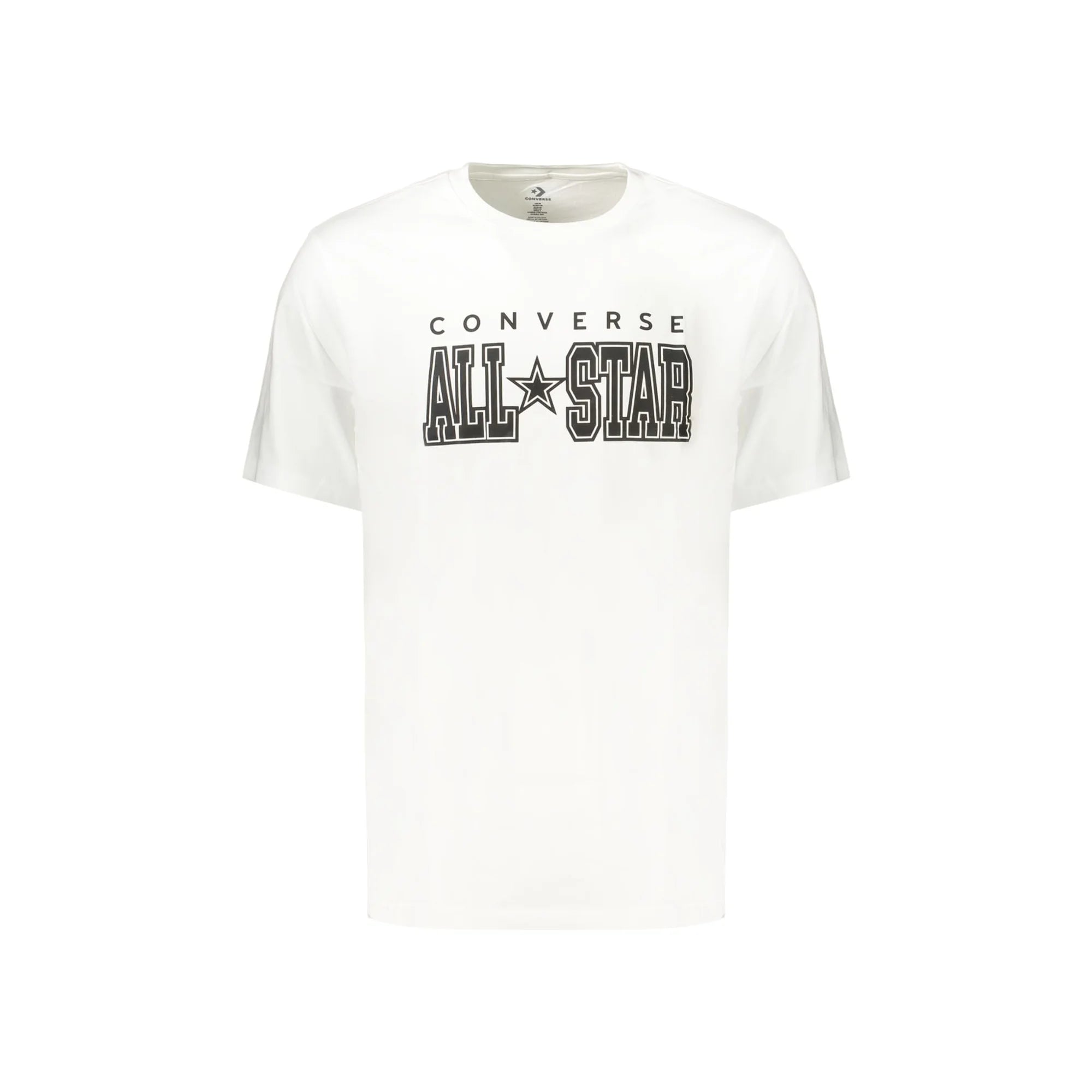 CONVERSE T-SHIRT MANICHE CORTE UOMO BIANCO