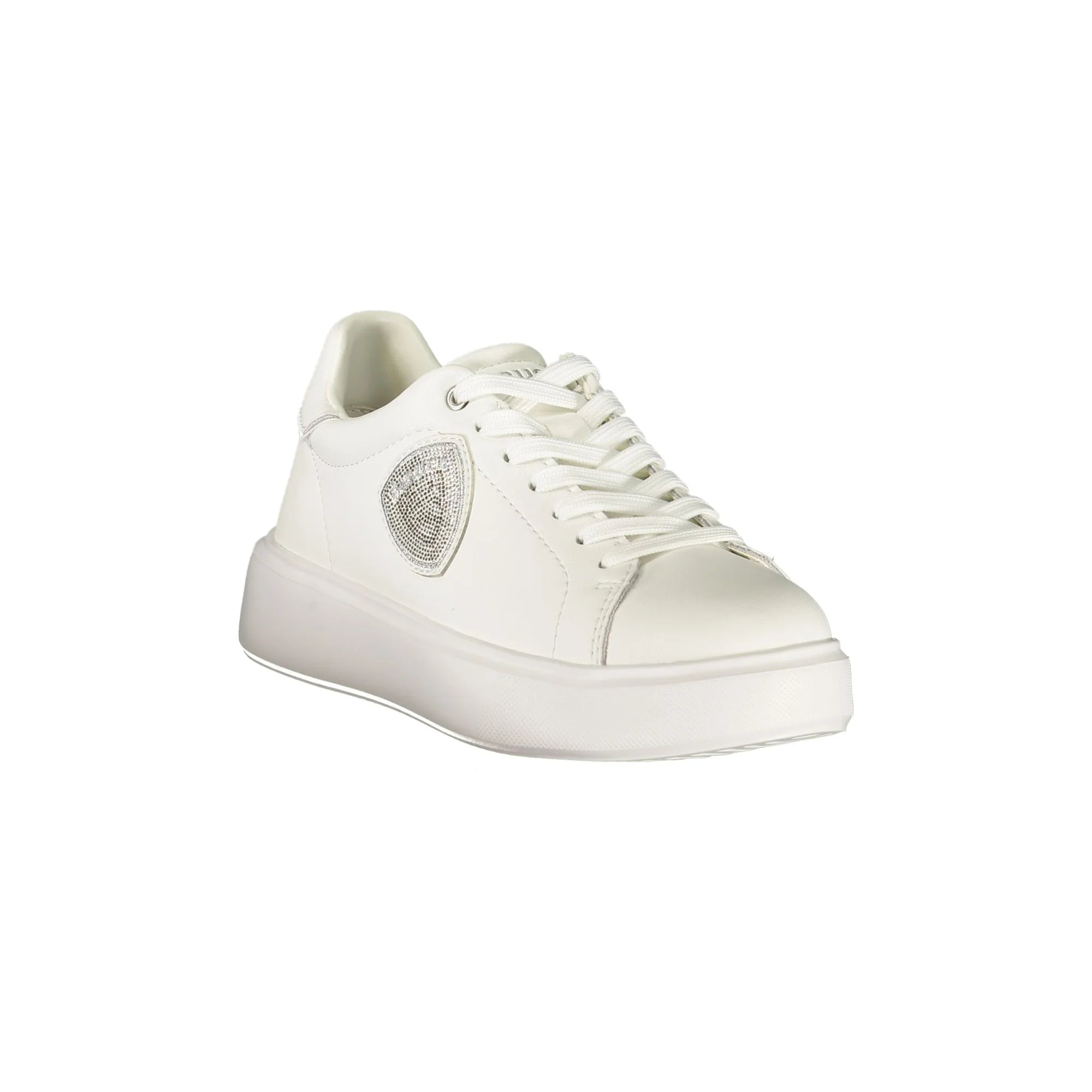 Blauer Sneakers donna bianco