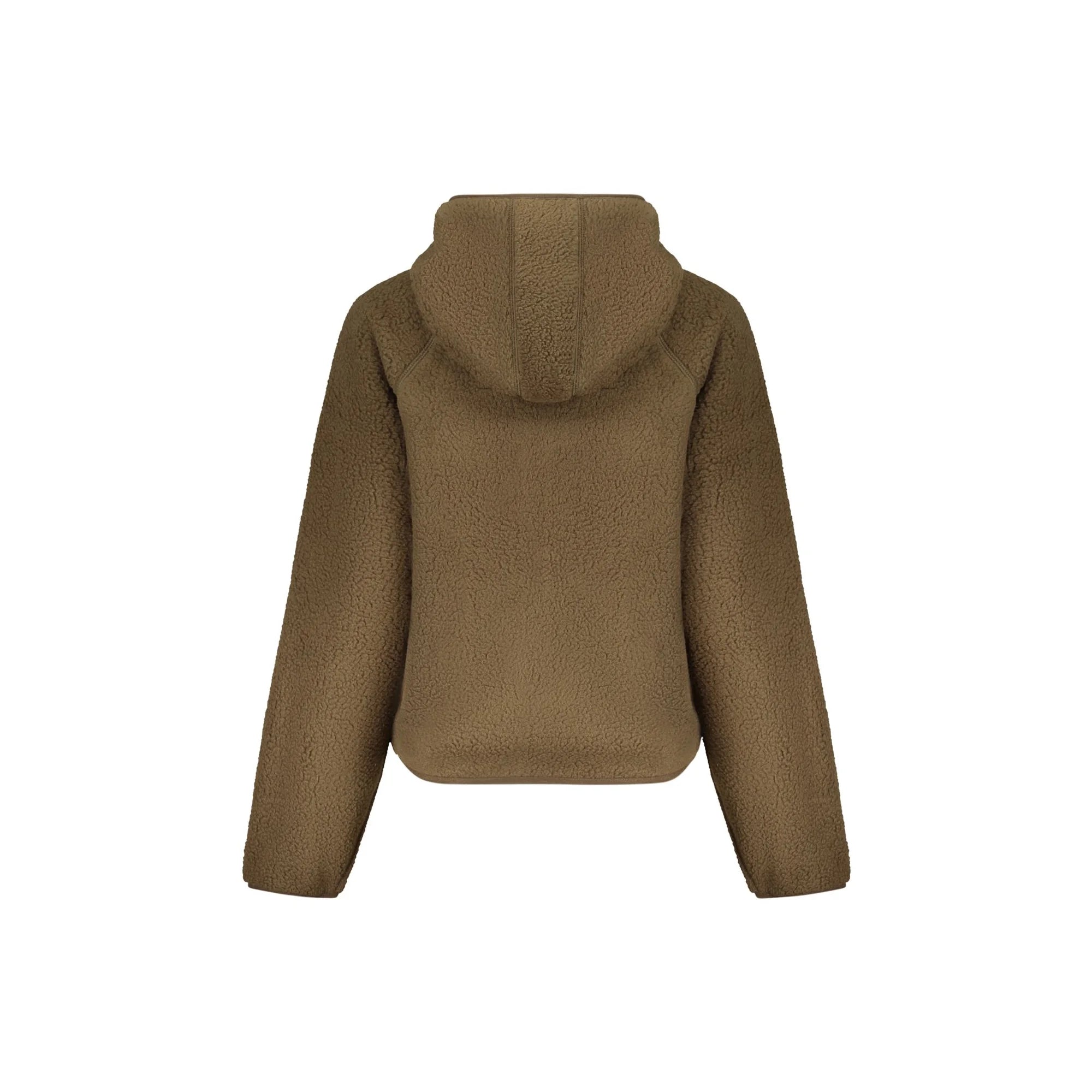 GUESS JEANS FELPA CON ZIP DONNA MARRONE