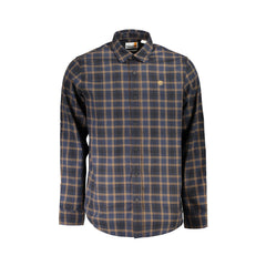 Timberland Camicia Maniche Lunghe Uomo Blu Ricamo