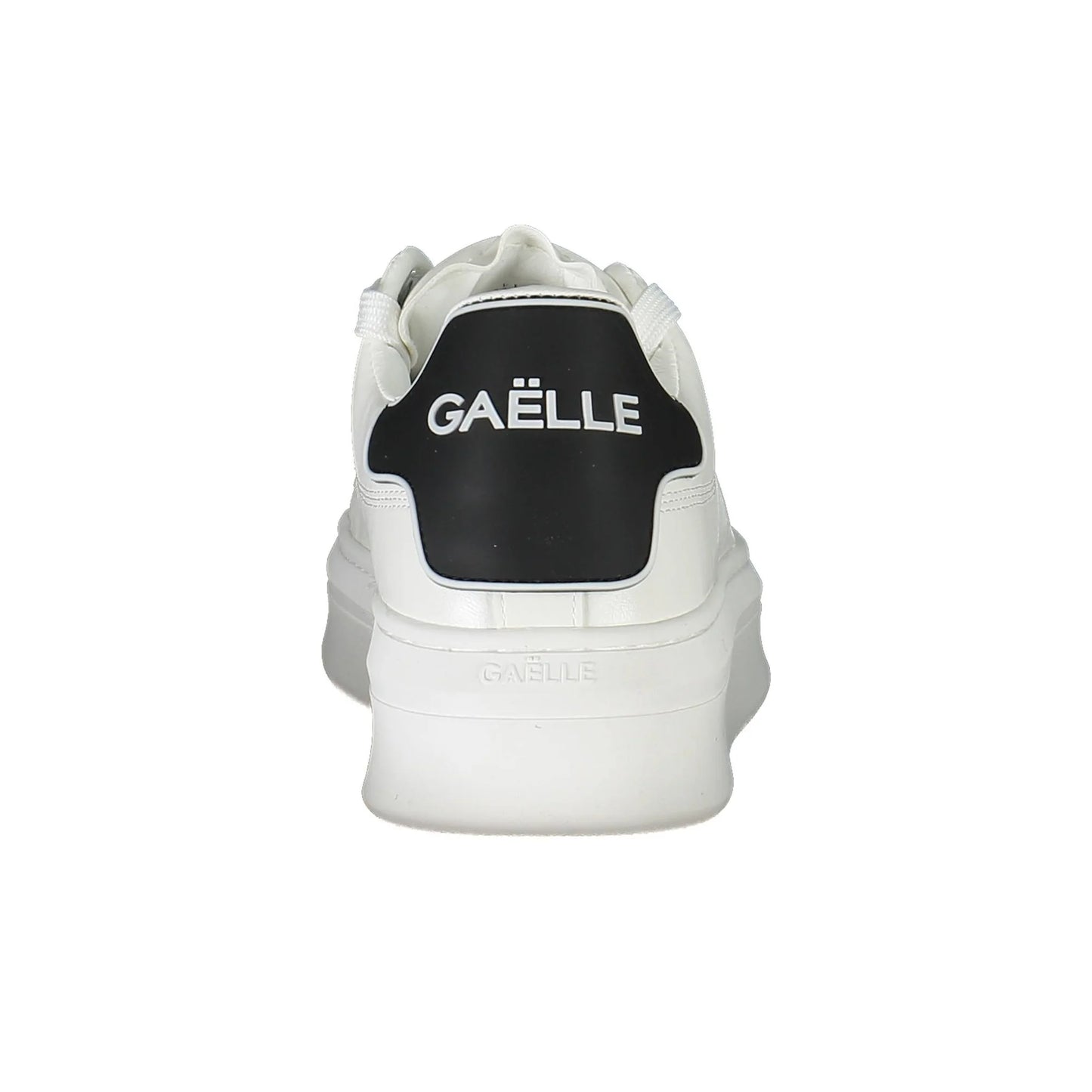 GAELLE PARIS Scarpe Sneakers Donna Bianche con Doppio Laccio a Contrasto bianco - vista 3