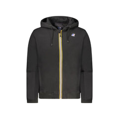 K-Way Felpa Maniche Lunghe Uomo Nera con Zip e Logo
