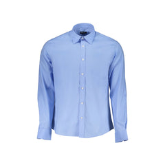 North Sails Camicia Maniche Lunghe Uomo Azzurra Ricamo