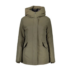 Woolrich Chaqueta Mujer Verde con Capucha y Bolsillos