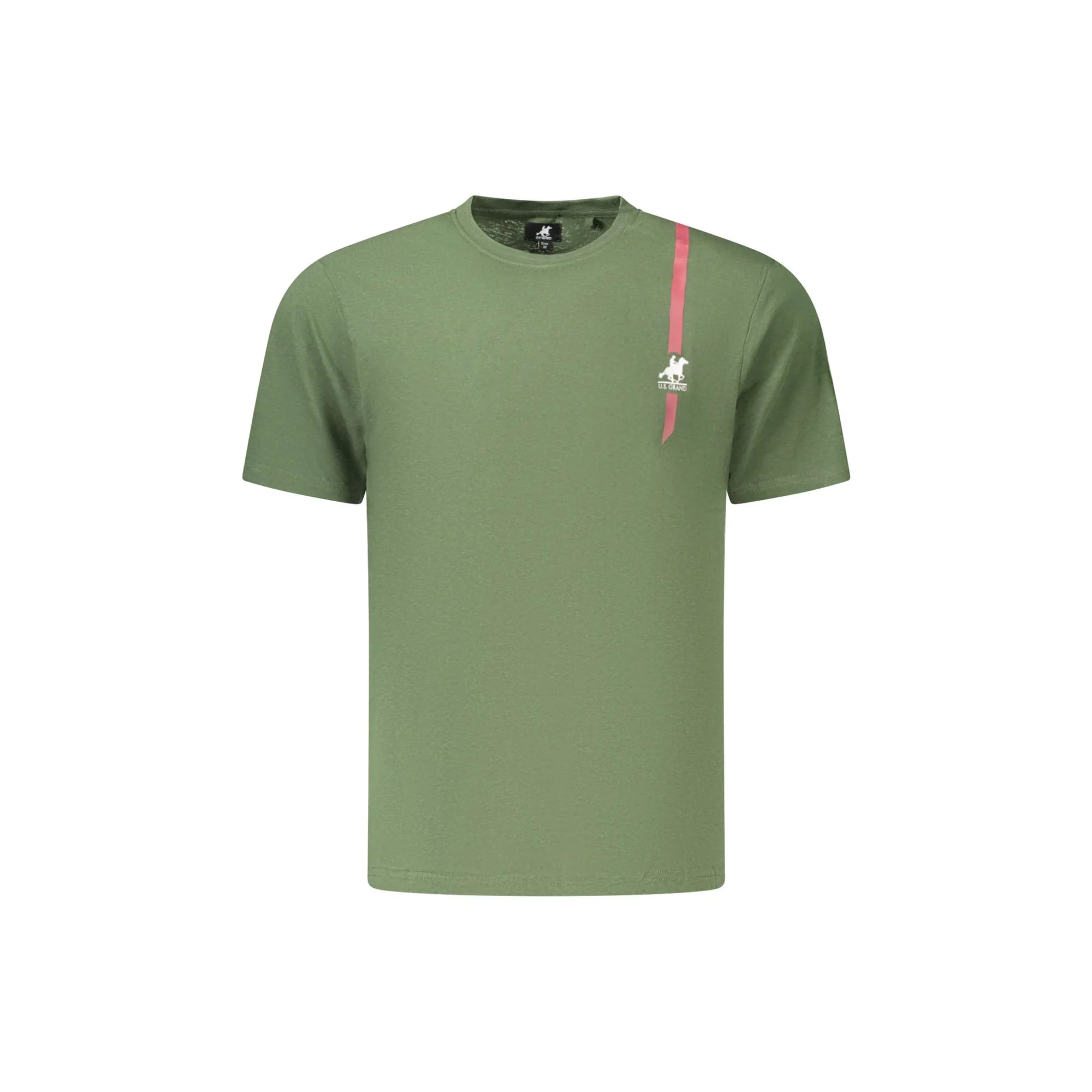 U.S. GRAND T-SHIRT MANICHE CORTE UOMO VERDE
