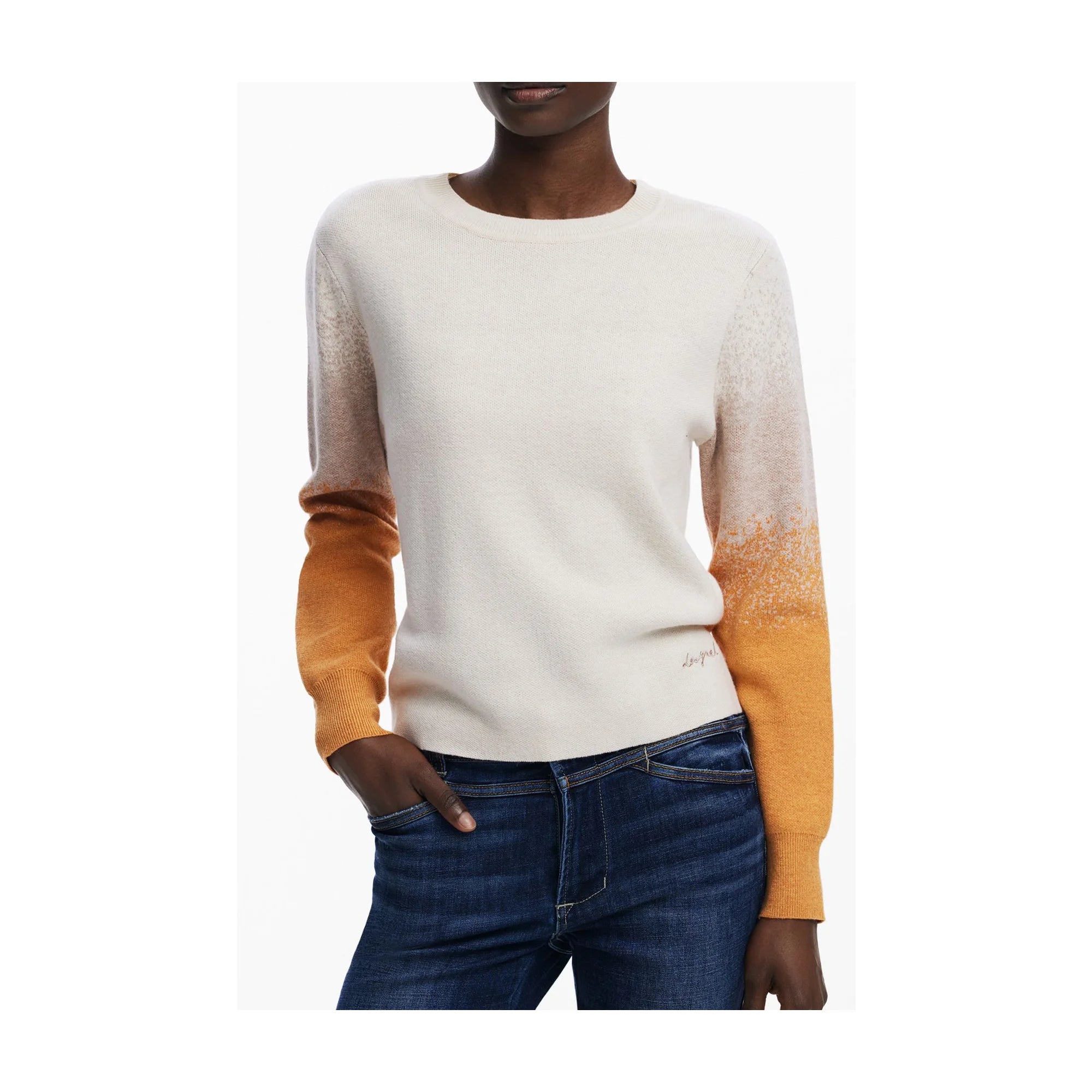 DESIGUAL MAGLIA DONNA BEIGE