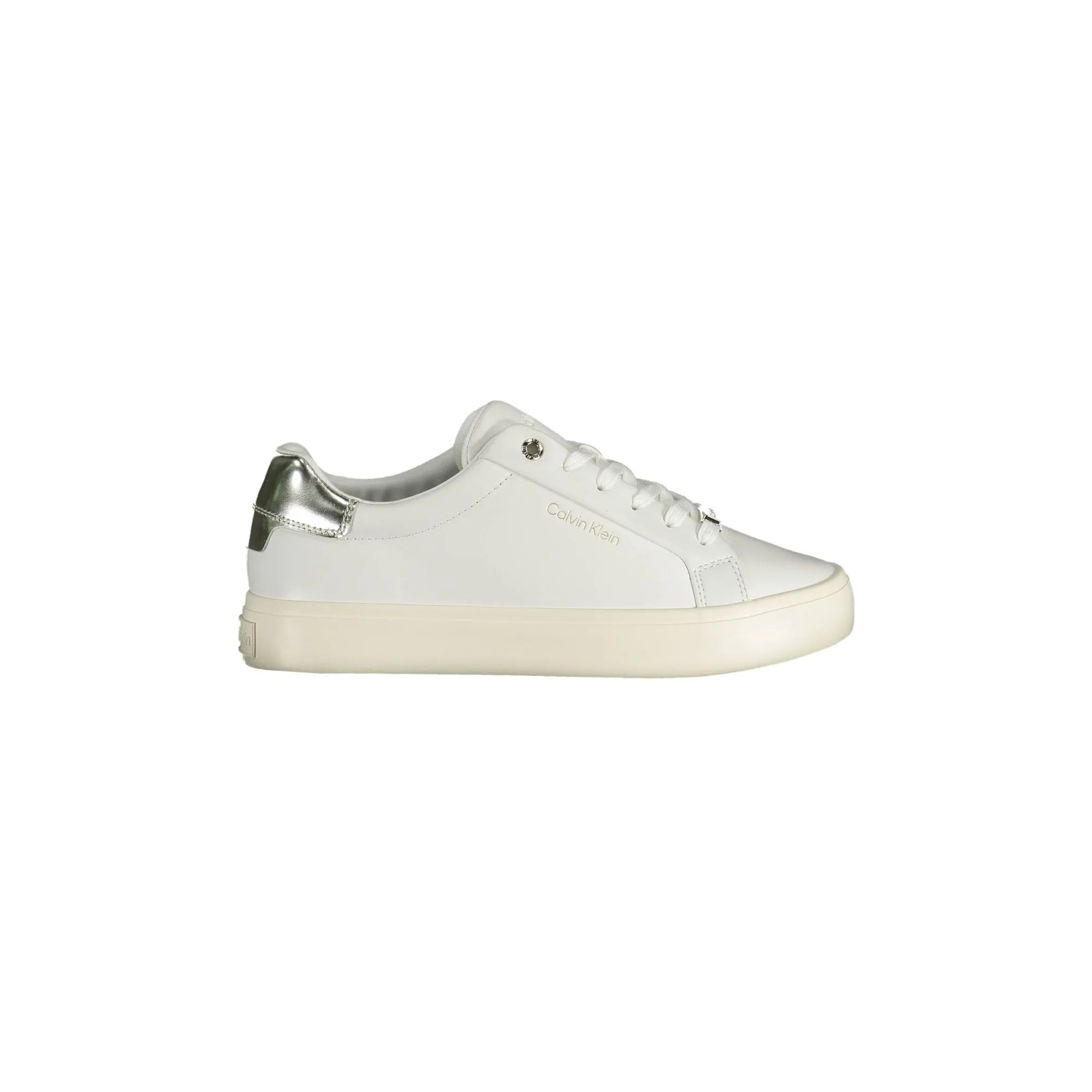 CALVIN KLEIN Sneakers Donna Bianche con Dettagli a Contrasto Bianco - foto prodotto