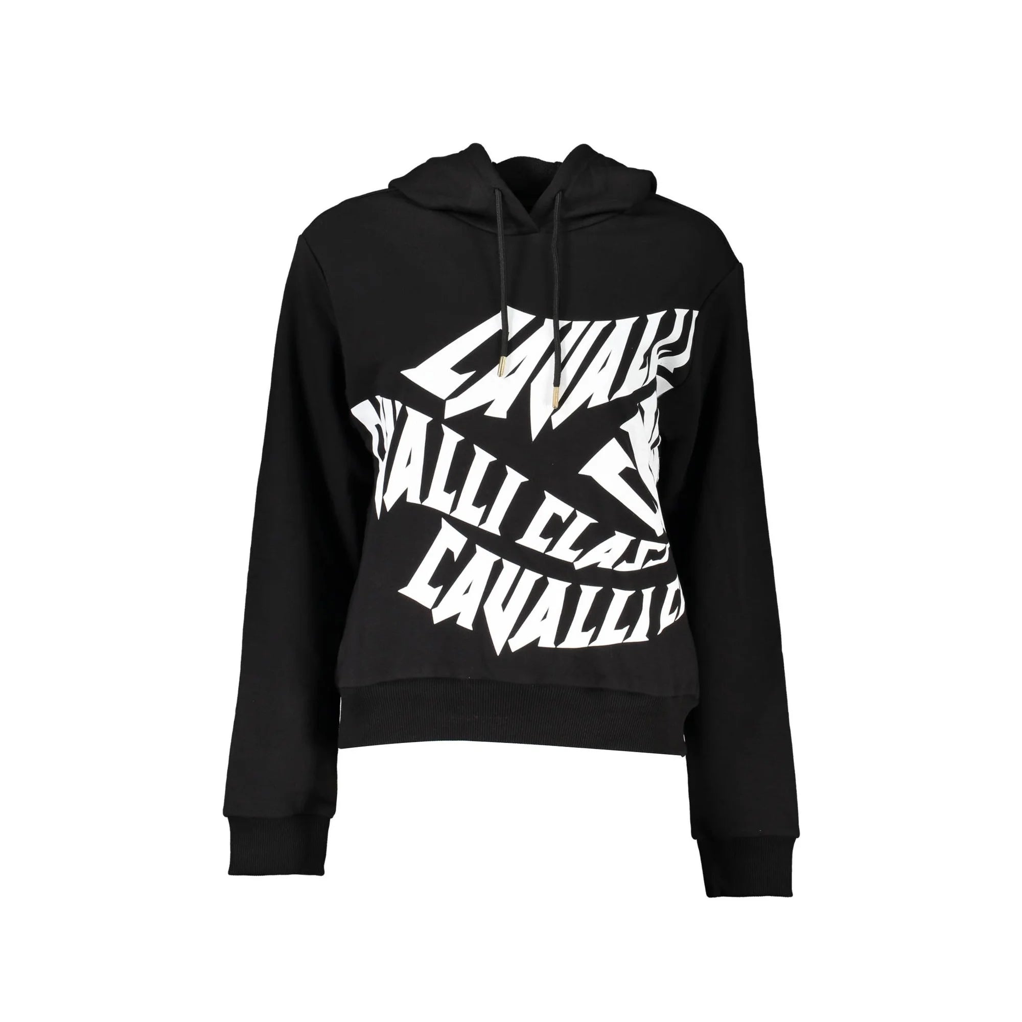 CAVALLI CLASS FELPA SENZA ZIP DONNA NERO