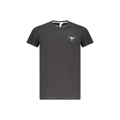 Accademia Militare T-Shirt Maniche Corte Uomo Nera Stampa