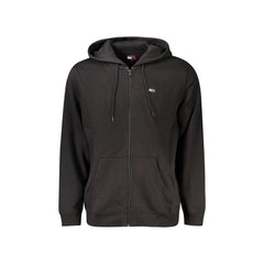 Tommy Hilfiger Felpa Uomo Nera con Zip Cappuccio Logo