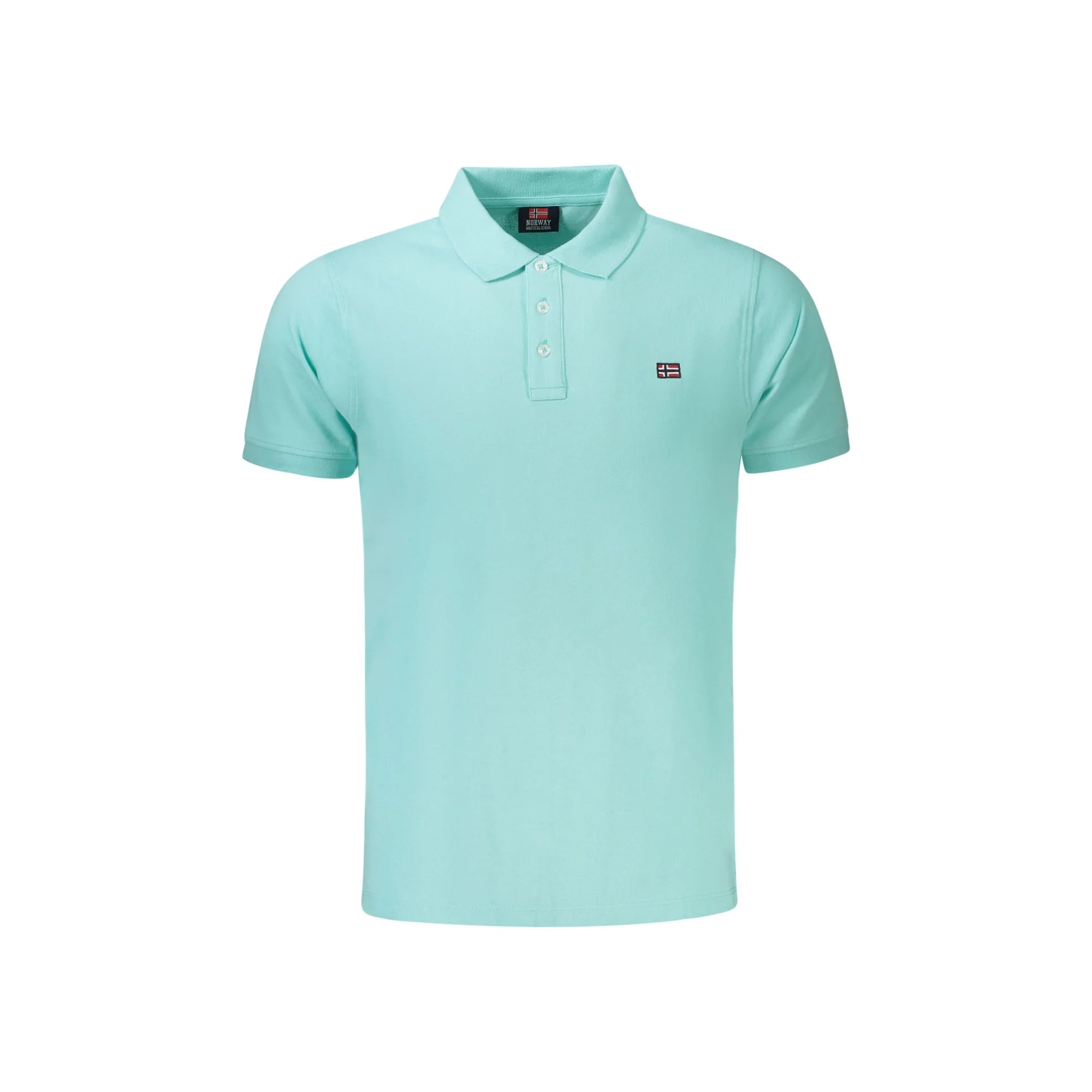 Norway 1963 Polo Maniche Corte Uomo Azzurra Logo Azzurro - foto prodotto