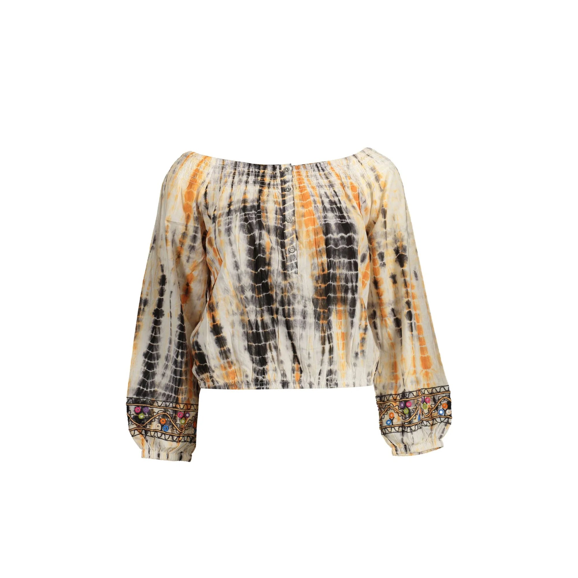 DESIGUAL T-SHIRT MANICHE LUNGHE DONNA BEIGE