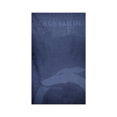 Trussardi Telo Mare Uomo Blu Ricamo