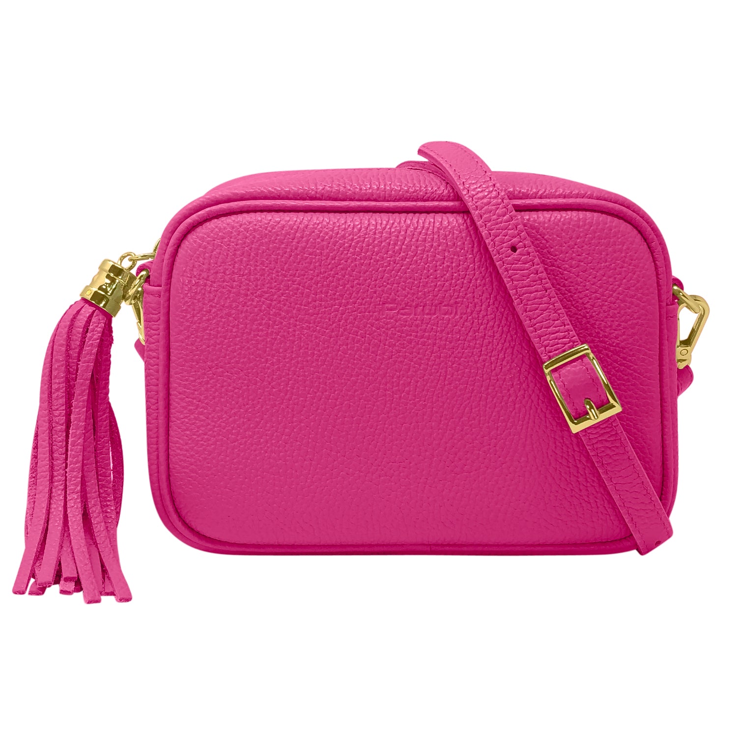 Damen Handtasche mit Schulterriemen, Aus Weichem Echtem Leder, Made in Italy, Modell Ada