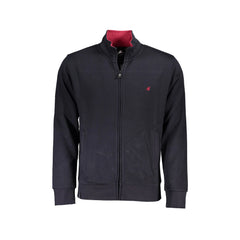 U.S. Grand Polo Felpa Maniche Lunghe Uomo Blu Zip Ricamo