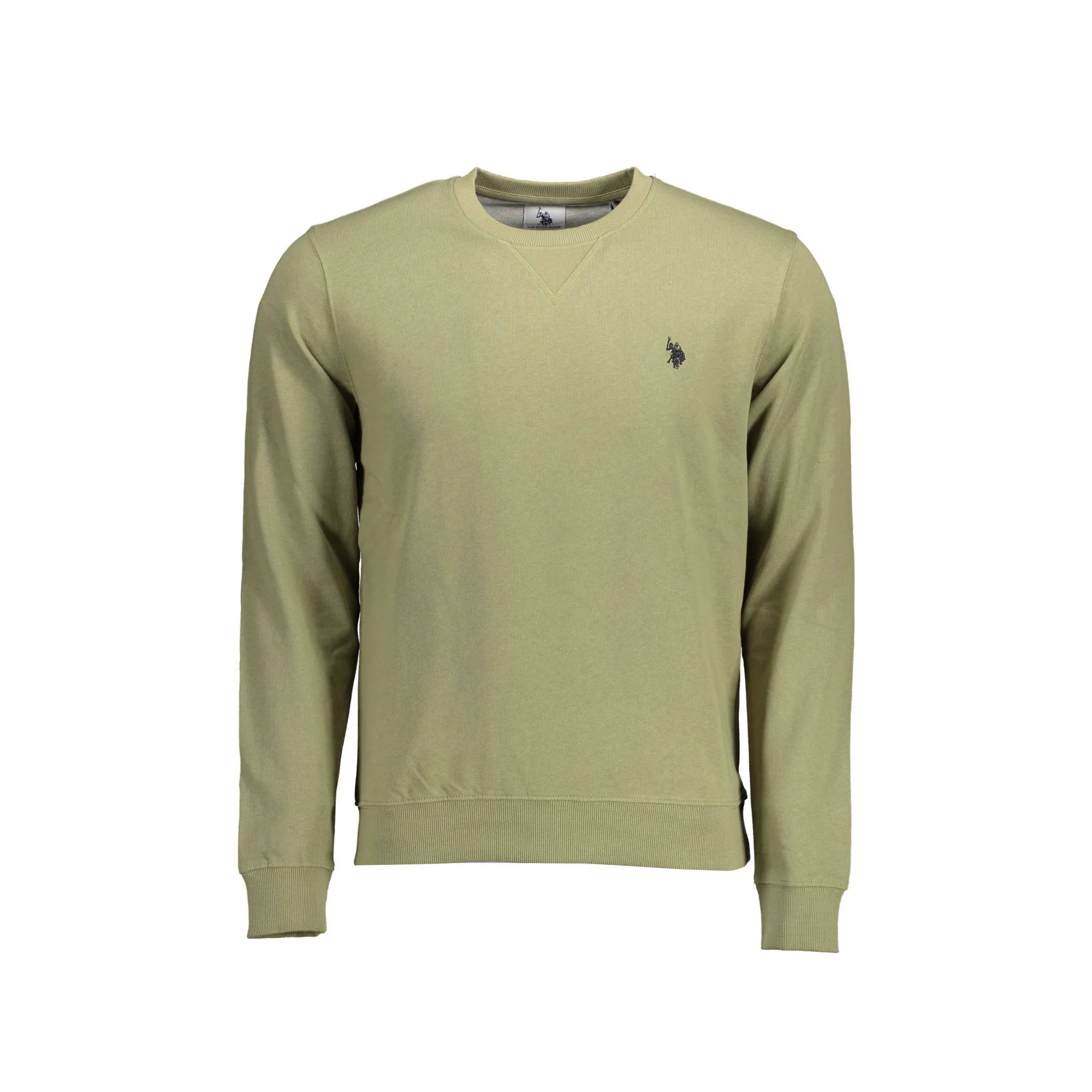 U.S. POLO FELPA SENZA ZIP UOMO VERDE