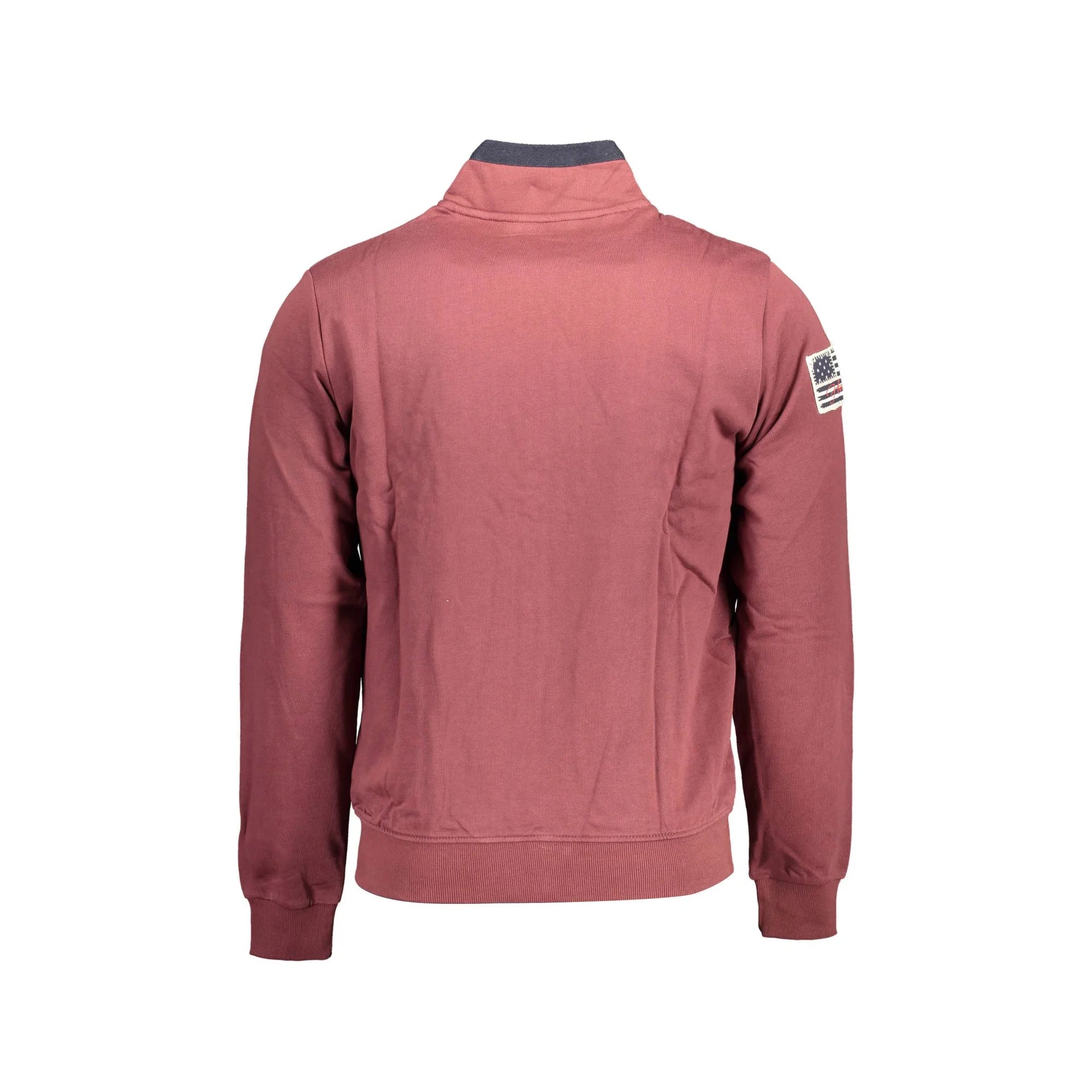 U.S. POLO FELPA CON ZIP UOMO VIOLA