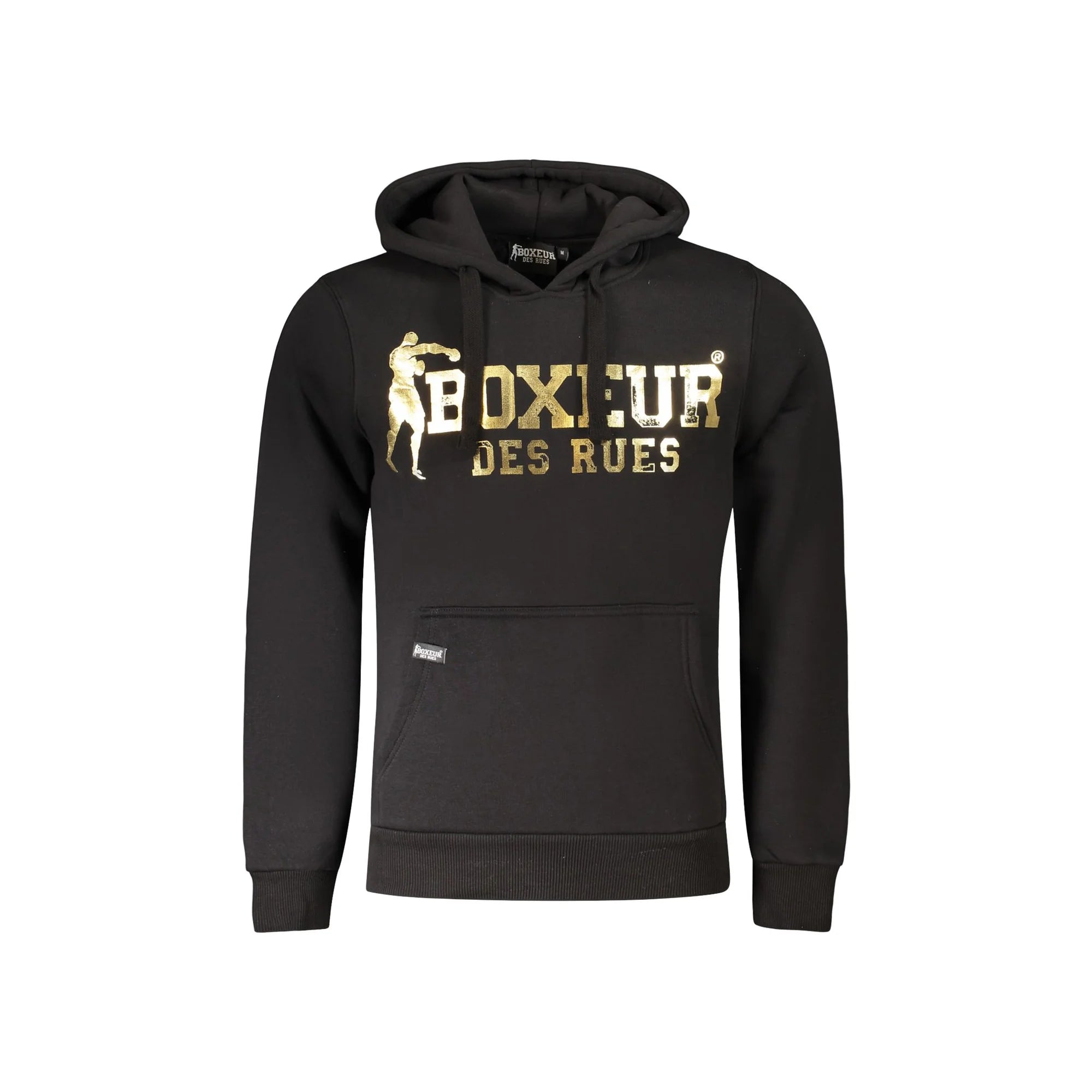 BOXEUR DES RUES FELPA SENZA ZIP UOMO NERO
