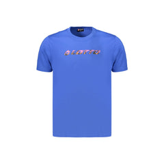 Lotto T-Shirt Krótki Rękaw Mężczyzna Niebieski Z Nadrukiem Logo