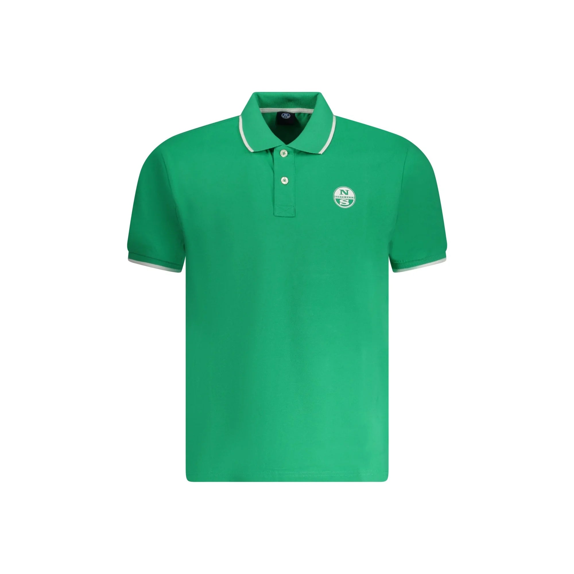 NORTH SAILS POLO MANICHE CORTE UOMO VERDE