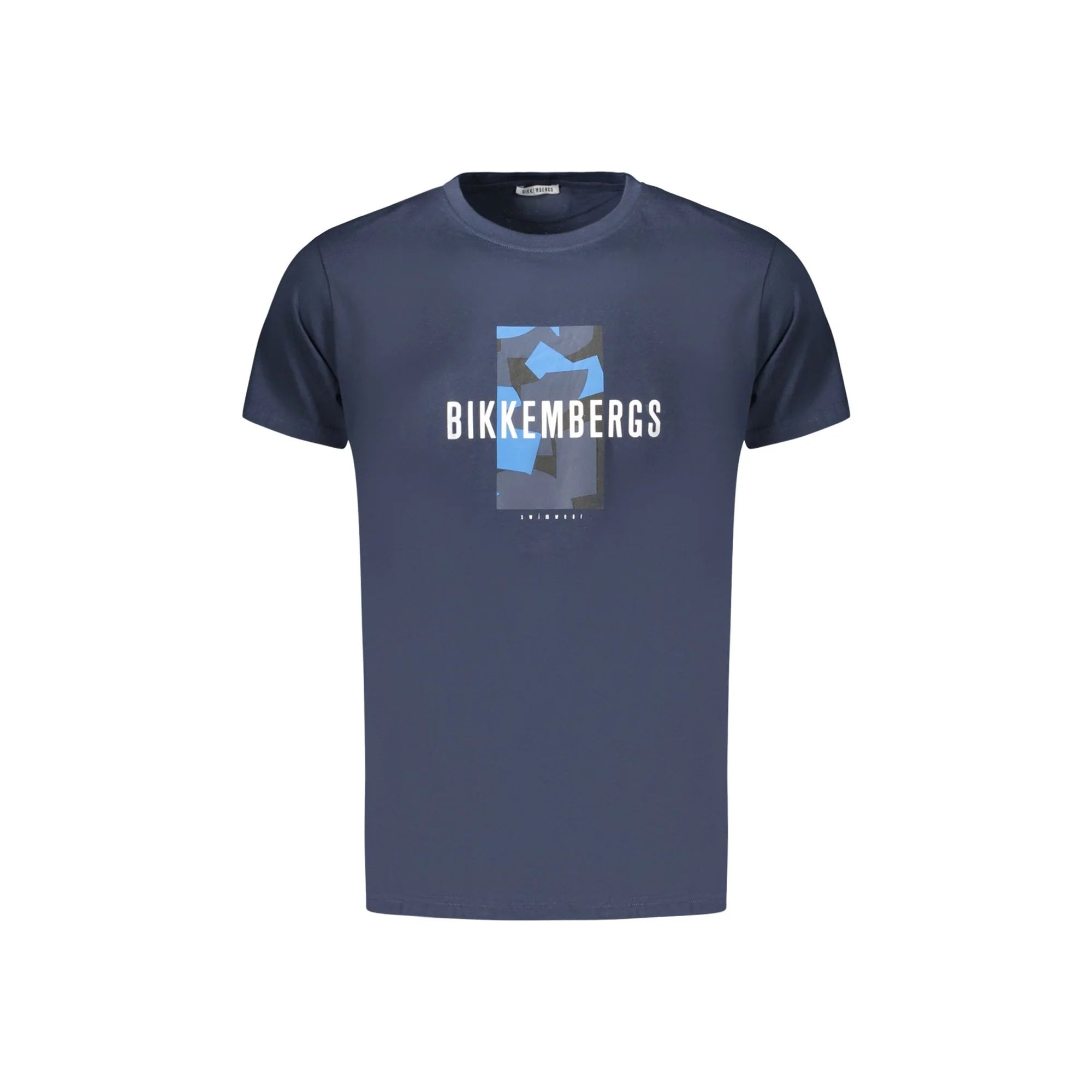 BIKKEMBERGS T-SHIRT MANICHE CORTE UOMO BLU