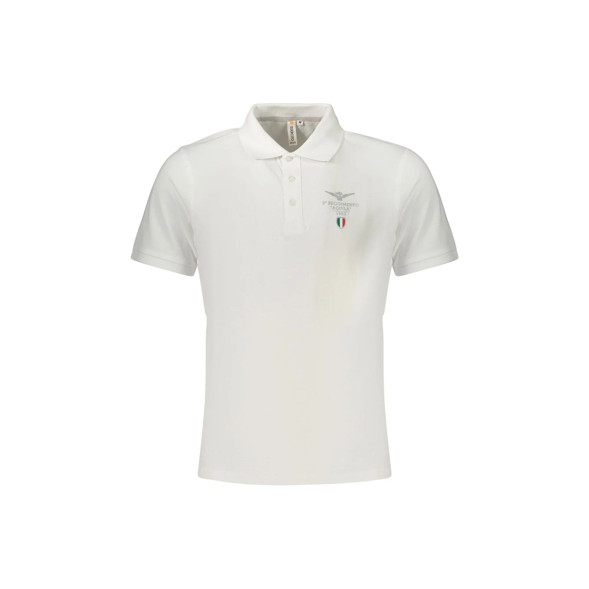 ACCADEMIA MILITARE POLO MANICHE CORTE UOMO BIANCO